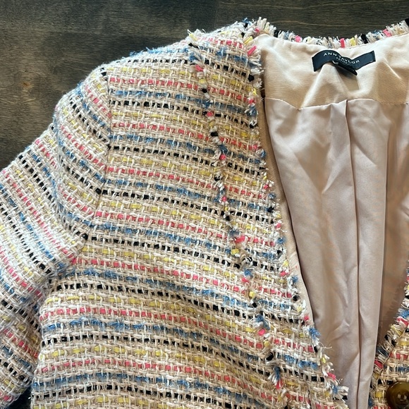 Ann Taylor 8P tweed blazer NWOT - Picture 2 of 4